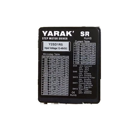 Compacto de circuito aberto Mini Stepper Driver 3.0A 2 Fase Y2SD1R5 12 a 48VDC Entrada