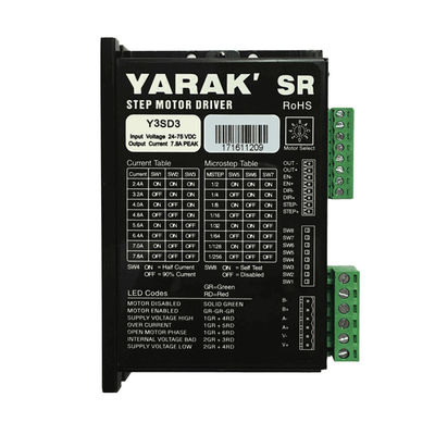 Y3SD3 7.8A Motor passo a passo de 3 fases com saída de alarme 24-75VDC Voltagem de entrada 1.5 - 7.8A Corrente de saída