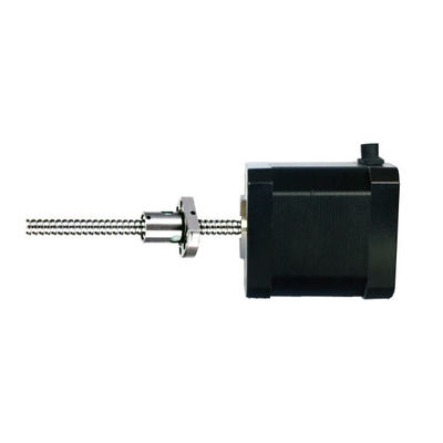 Nema23 2 Fase 4 Motor de passo híbrido linear de fio 100N Motor de passo de parafuso de bola de força